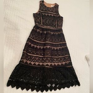 JOA Black Midi Dress Size S